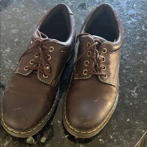 Dr. Martens Brown Leather Men's Shoes